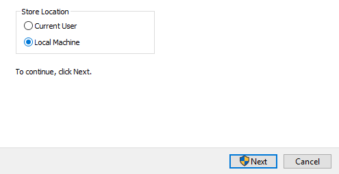 Install certificates