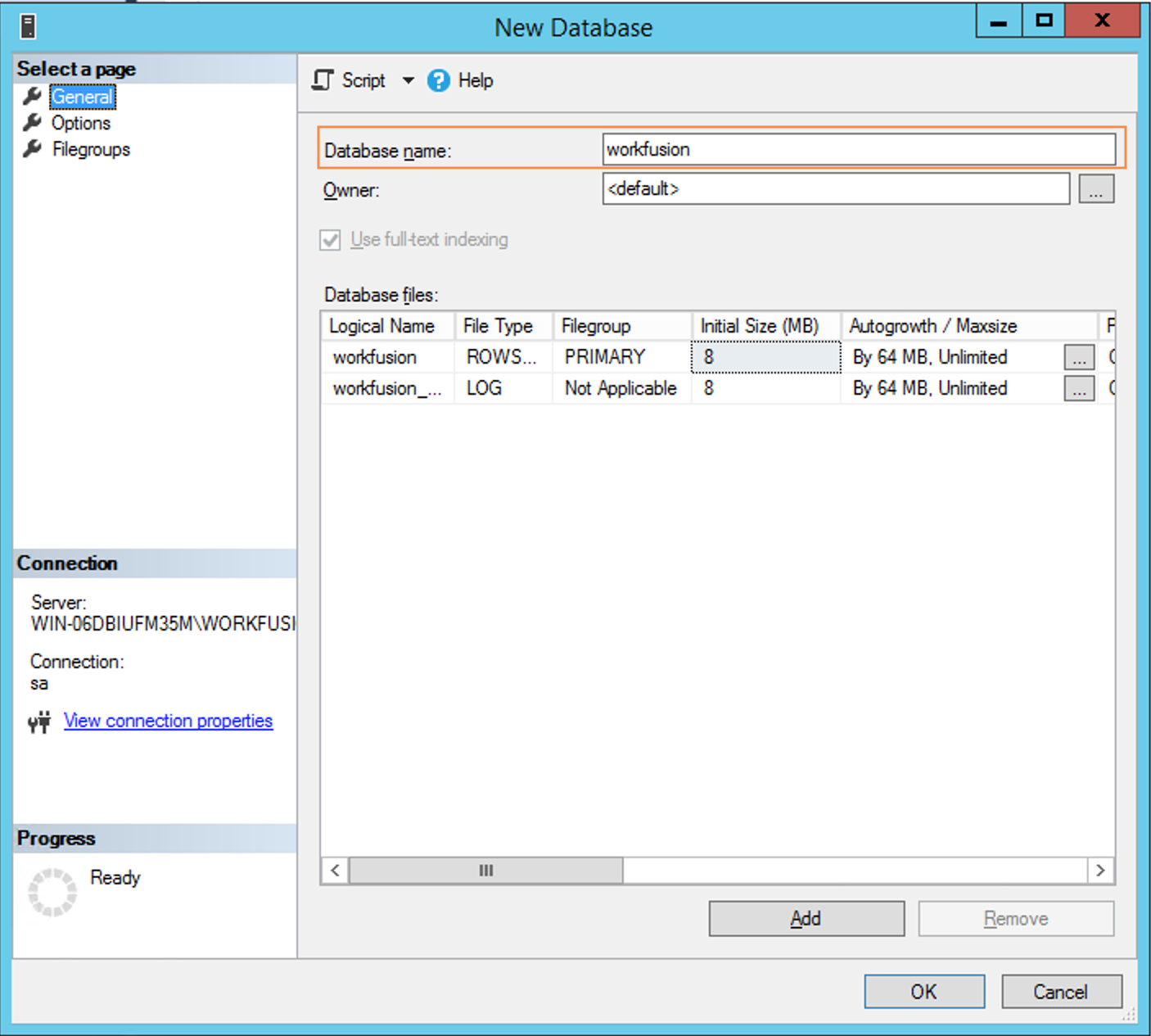 Create DB