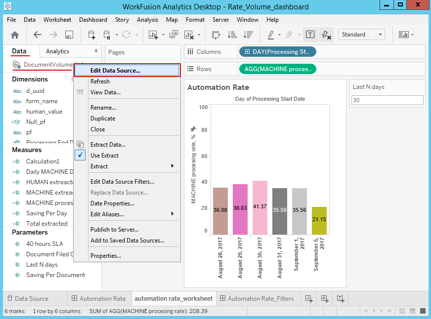 Edit data source