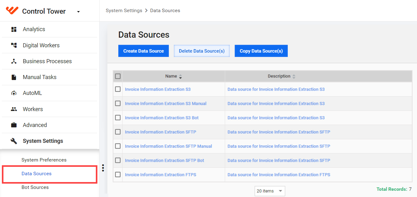 Data Sources