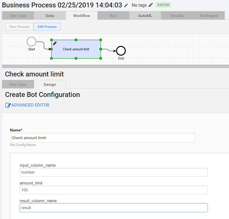 Sample ETL form