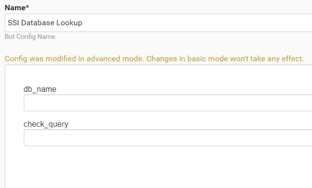 SSI Database Lookup