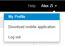 Profile Menu