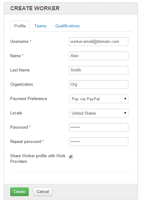 Create Worker