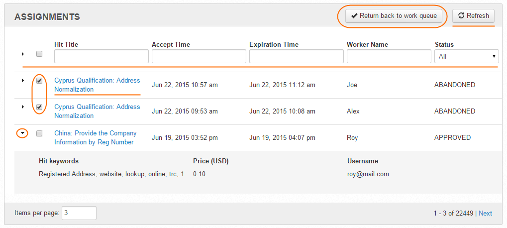 Managing Assignments