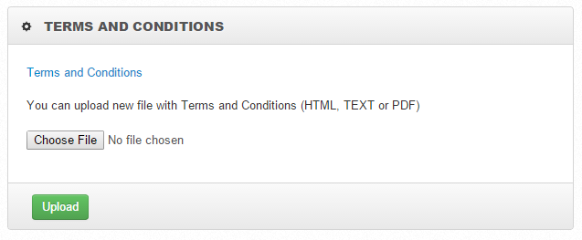 Terms and Conditions