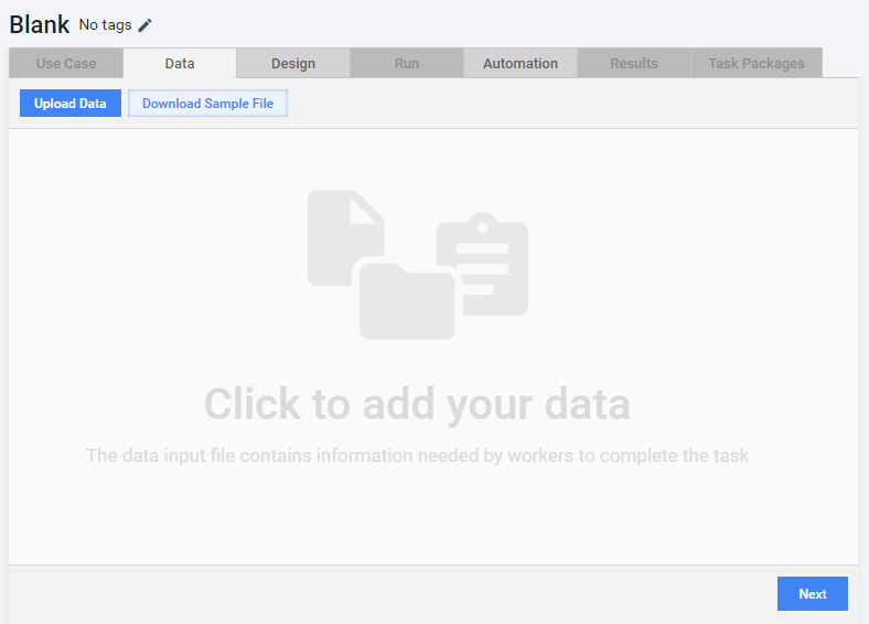 Upload Data Step