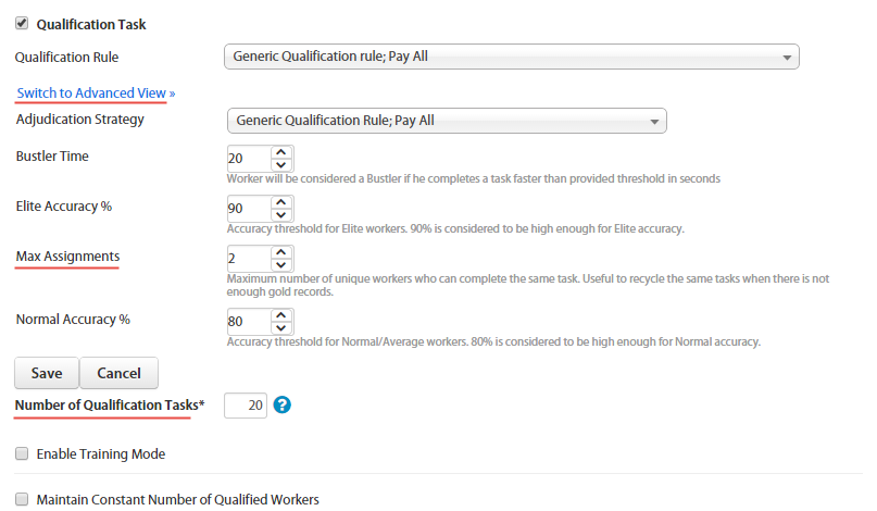 Edit Qualification Rule