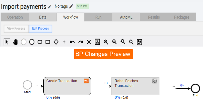 BP changes preview