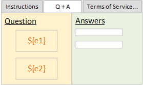 Task Design Tabs