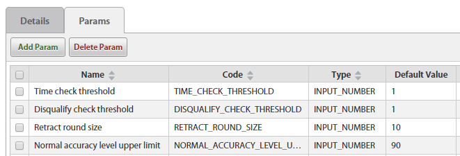 Add Rule Params
