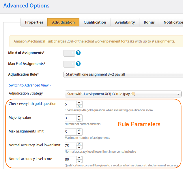 Rule Parameters