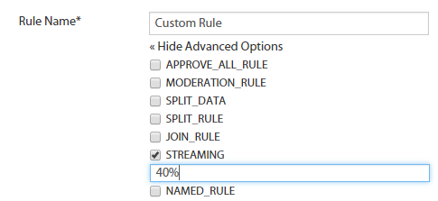 Streaming in Rule