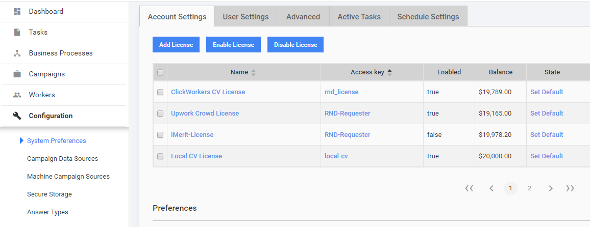 Account Settings