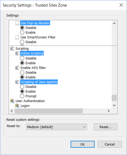 Scripting of Java applets