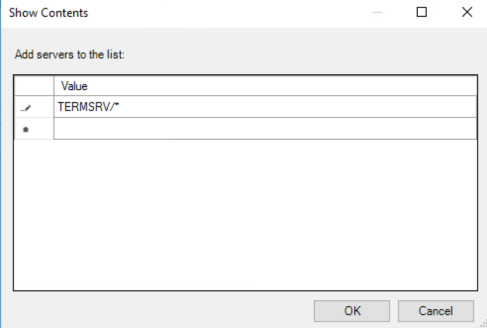 Allow Saved Credentials